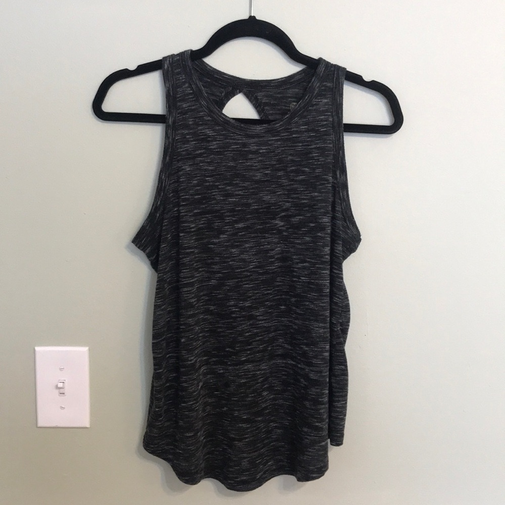 Gray workout tank